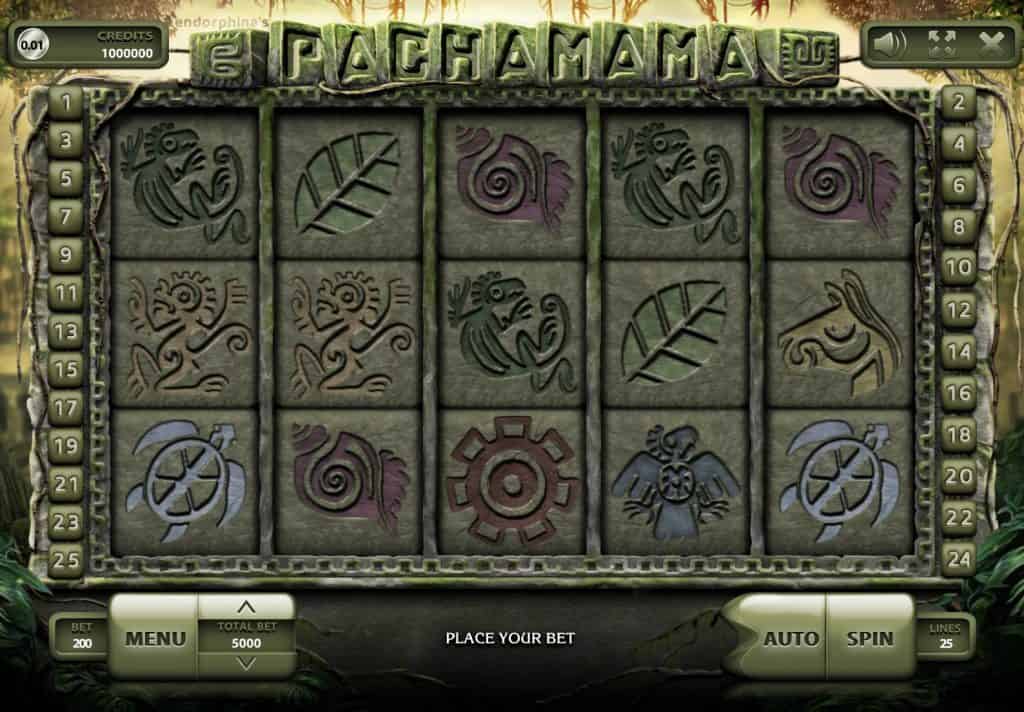 Snímek obrazovky slotu Pachamama