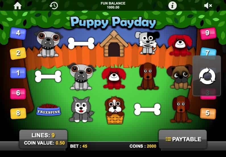 Puppy Payday slot screenshot