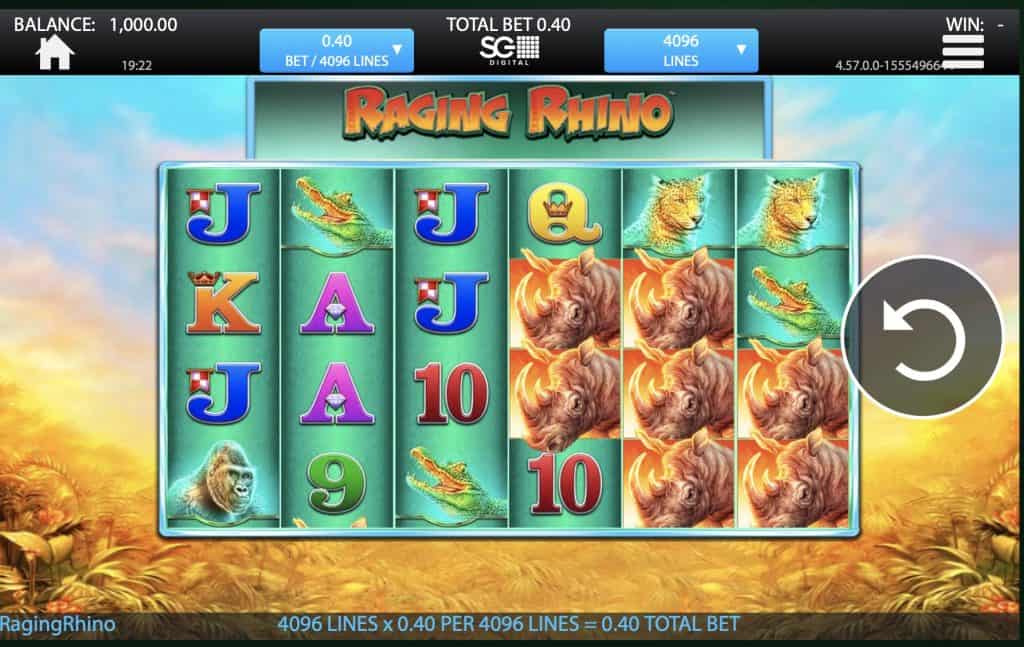 Raging Rhino Slot Screenshot