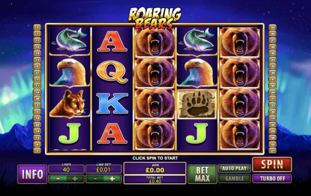 Captura de pantalla de Roaring Wilds Slot