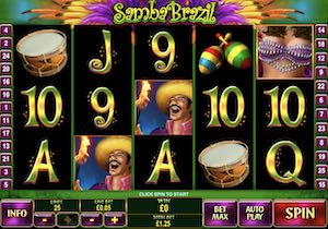Screenshot della slot Samba Brasile