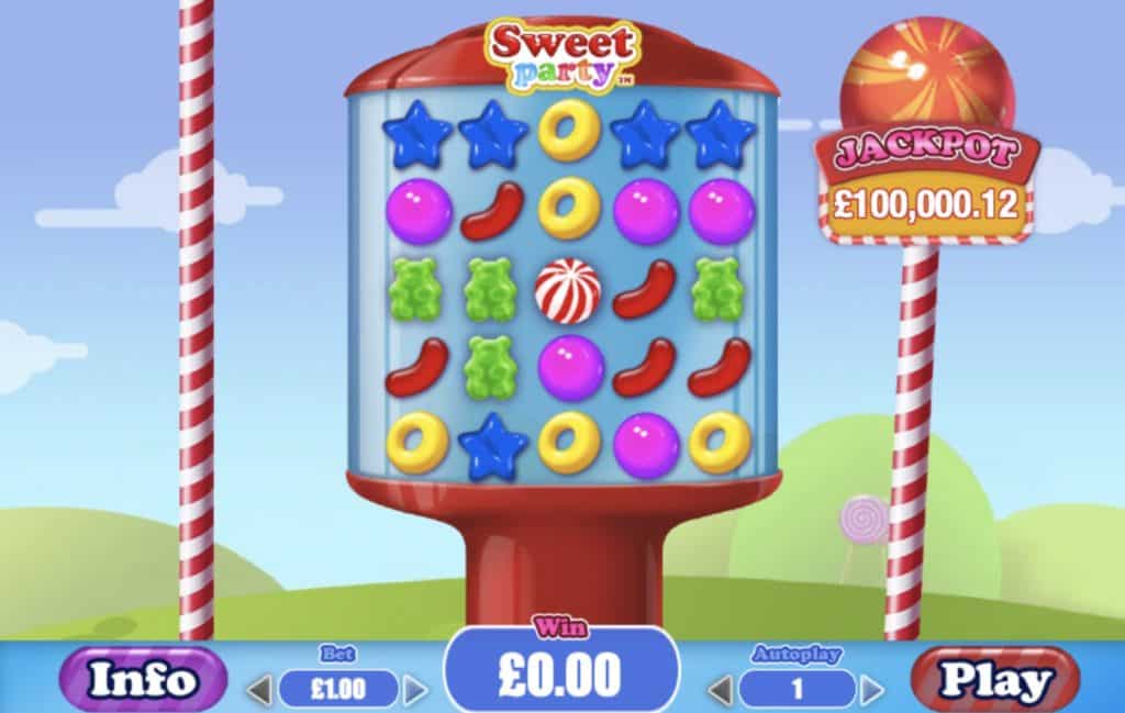 „Sweet Party Slot“ ekrano kopija