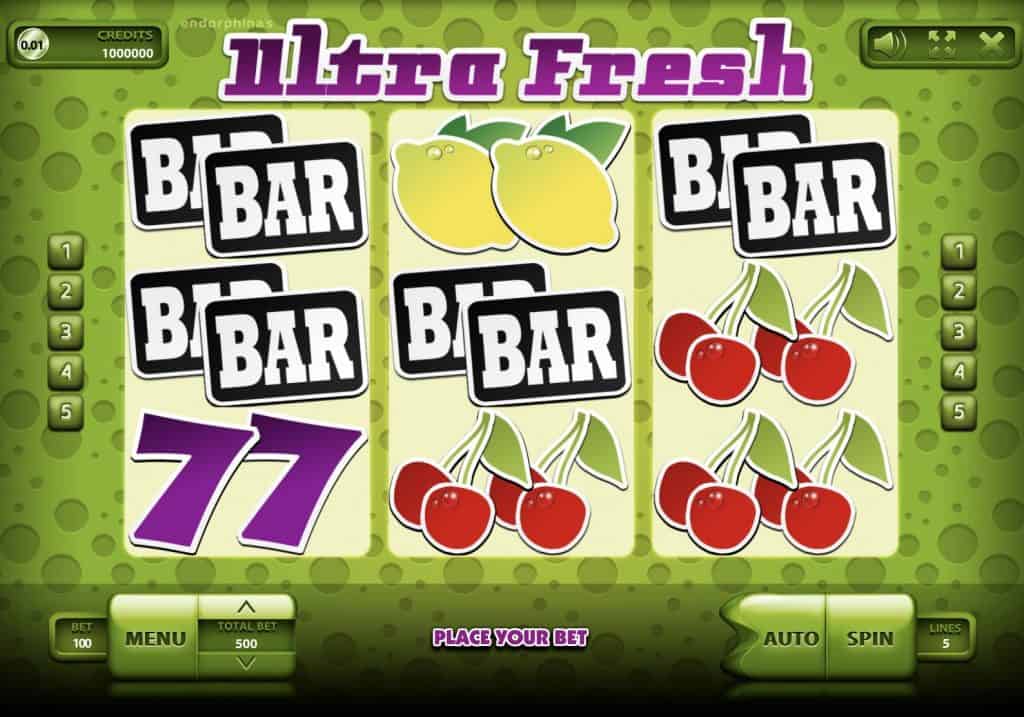 Skjermbilde av Ultra Fresh spilleautomat