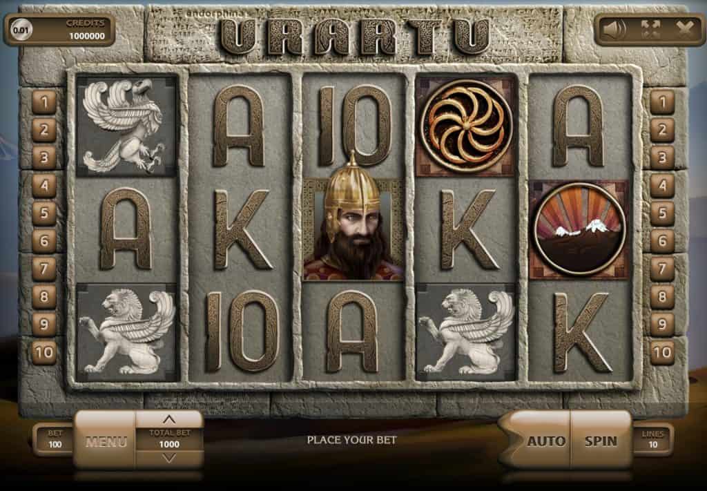 Capture d'écran de la machine à sous Urartu