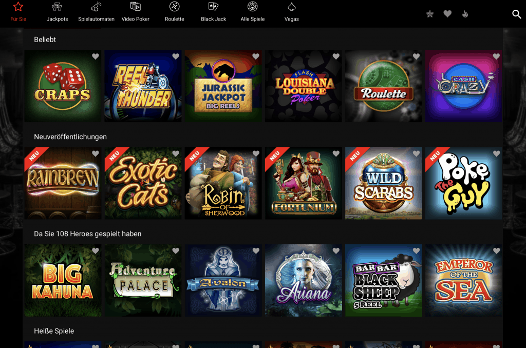 River Belle Casino Game Lobby képernyőképe