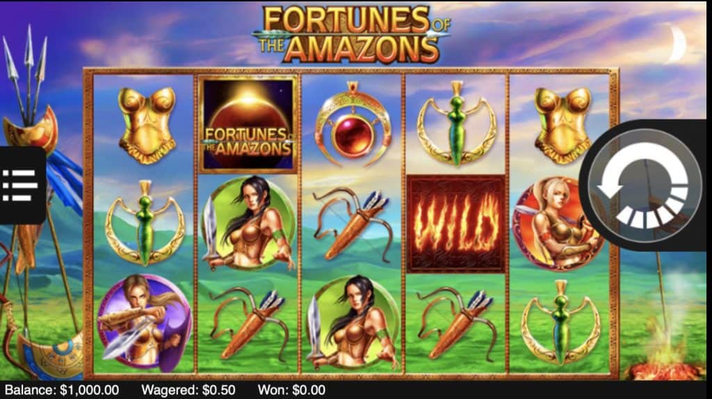 Fortunes of the Amazons Slot Screenshot