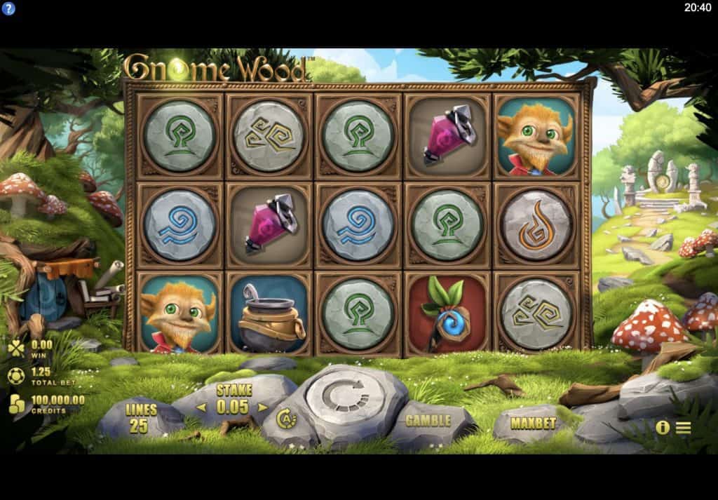 Schermata di Gnome Wood Slot
