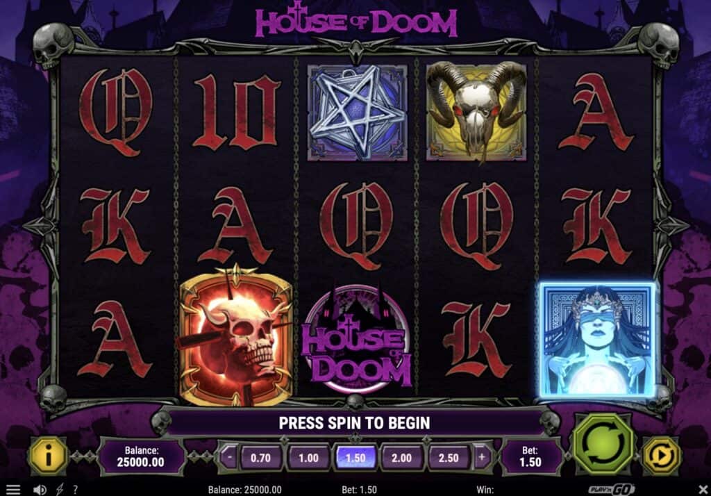 Pamja e ekranit të slotit House of Doom