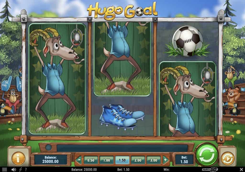 Screenshot della slot Hugo Goal
