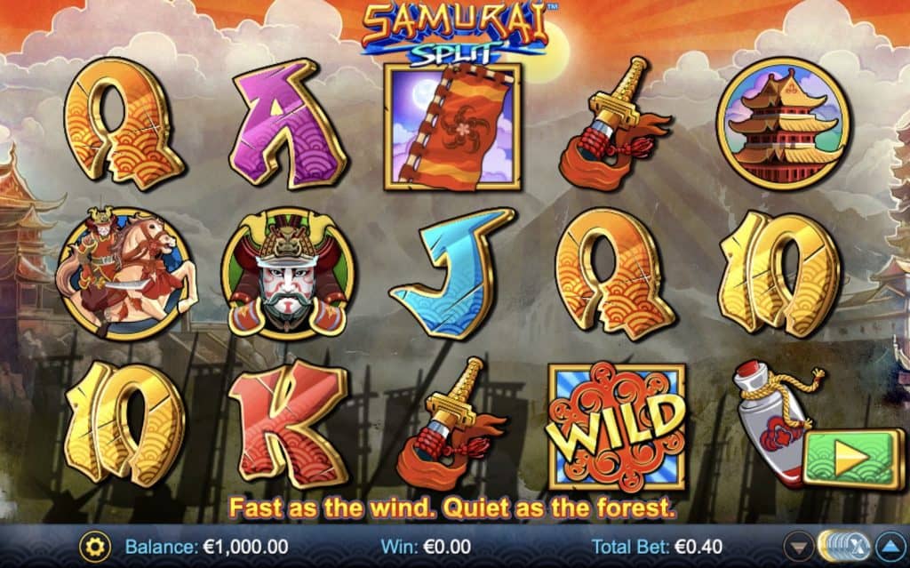 Snimka zaslona Samurai Split