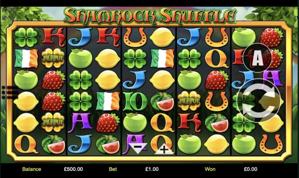 Captura de pantalla de Shamrock Shuffle Slot