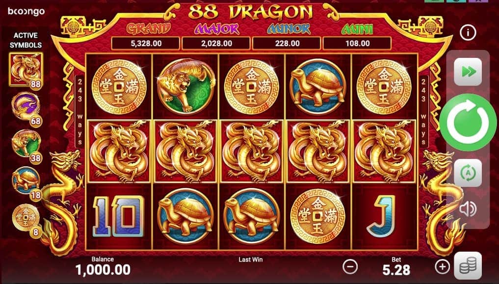88 Dragon Booongo Slot