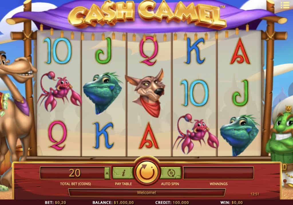 Snímek obrazovky Cash Camel Slot