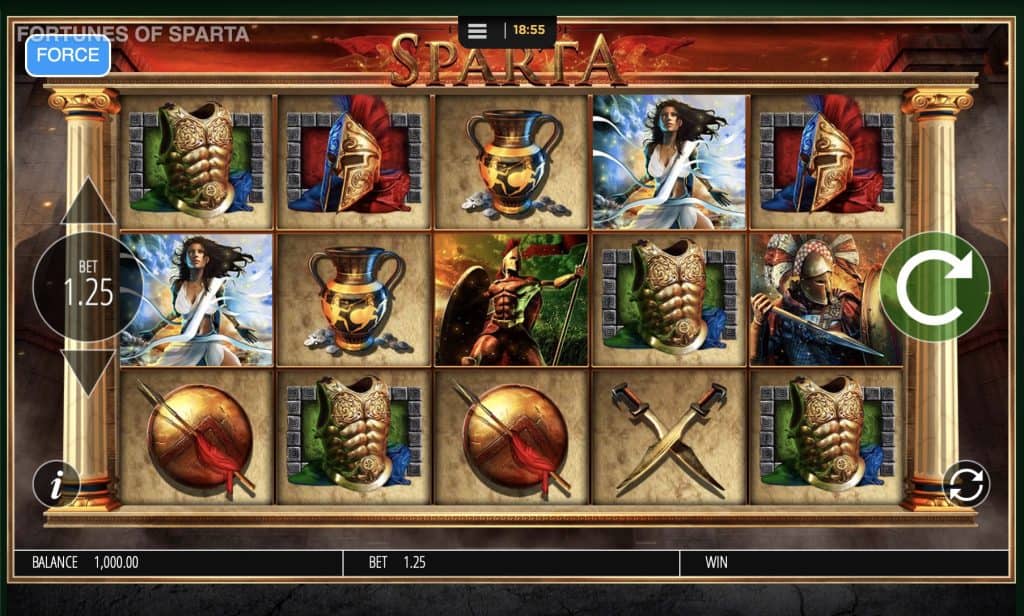 Fortunes of Sparta Blueprint Slot Screenshot