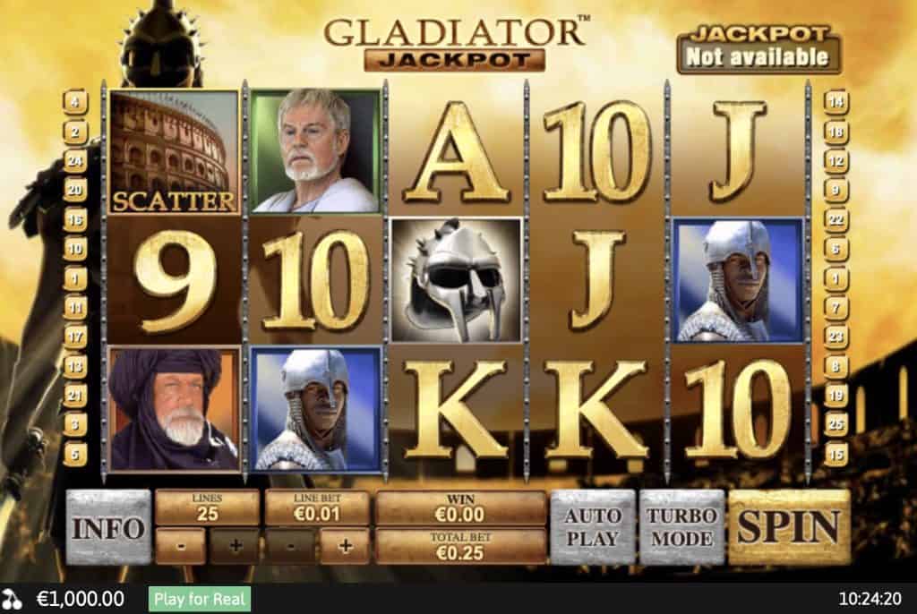Gladiator Jackpot Slot Ekrānuzņēmums
