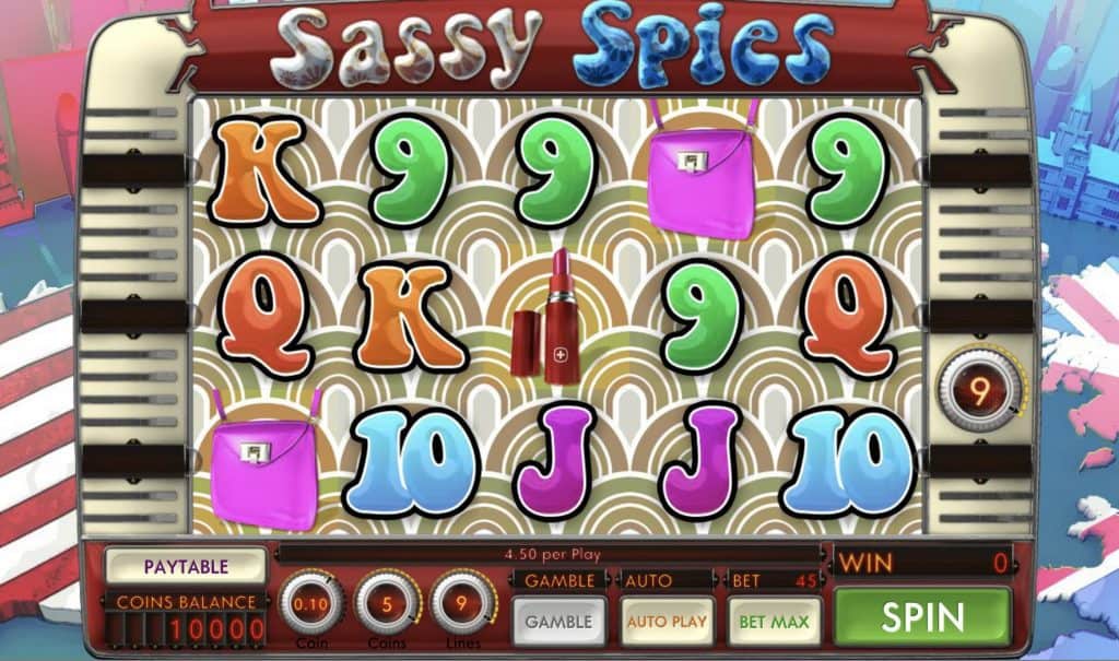 Snimka zaslona automata Sassy Spies