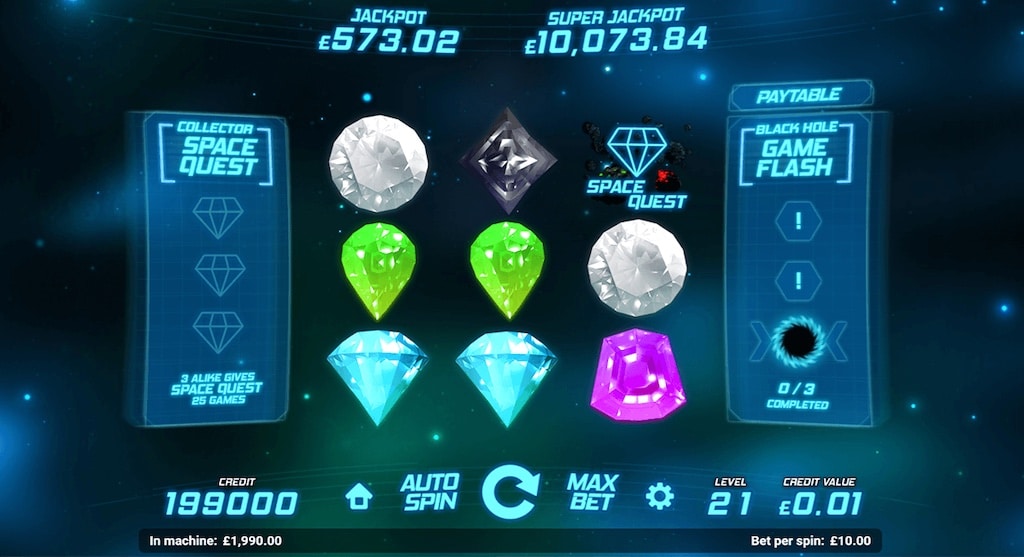 Space Gems Magnet Gaming Slot Screenshot