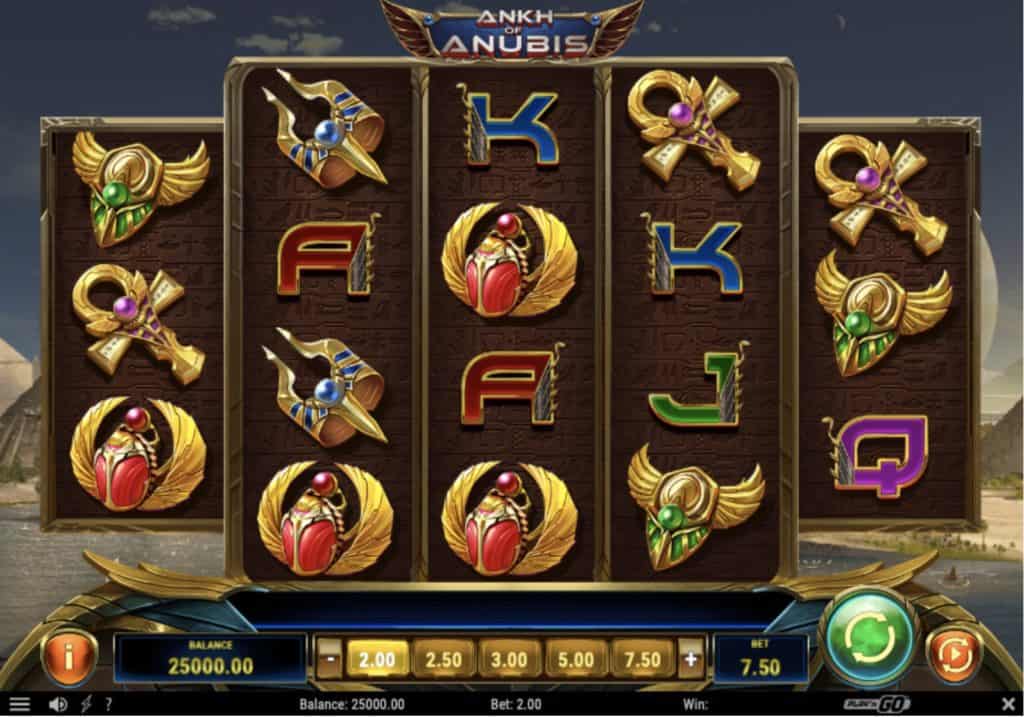 Posnetek zaslona Ankh of Anubis Slot