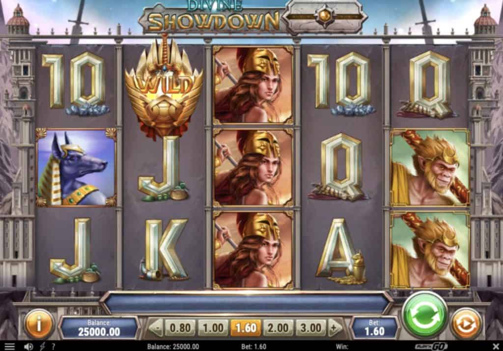 Captura de tela do Divine Showdown Slot