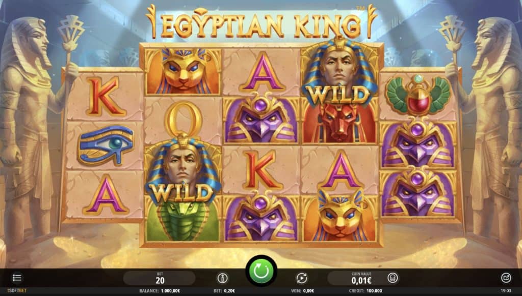 Captură de ecran slot King egiptean