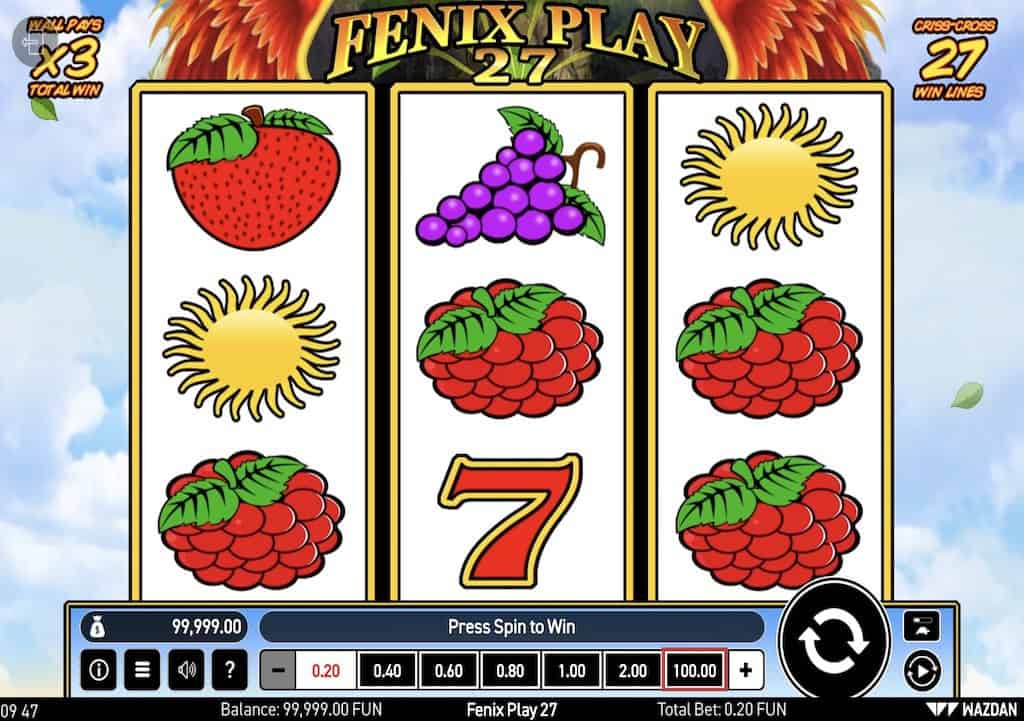 Fenix ​​​​Play 27 ekrano kopija