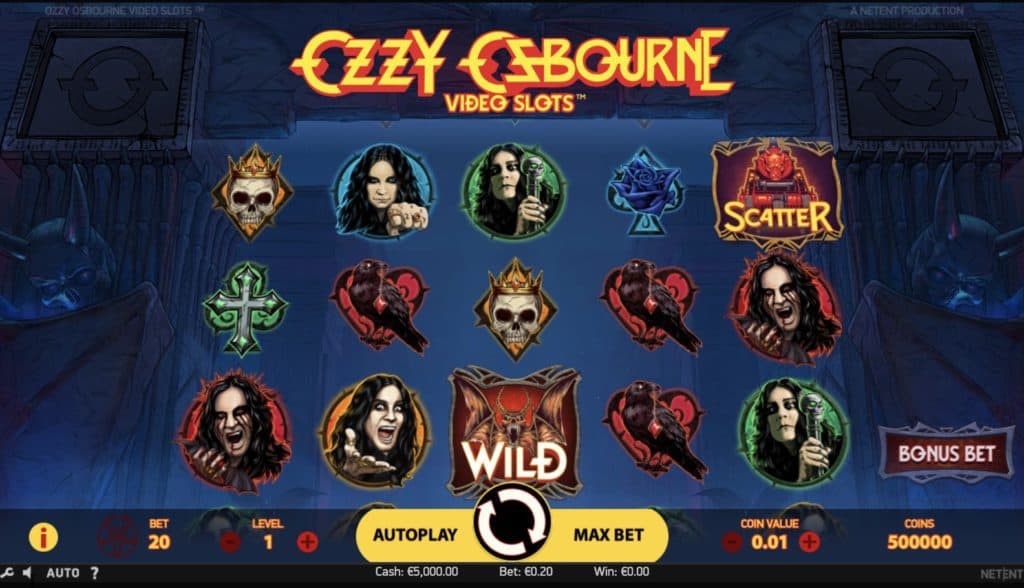 Capture d'écran de Ozzy Osbourne Slot
