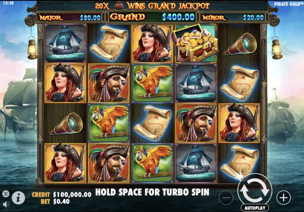 Pirate Gold slot képernyőkép