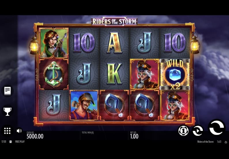 Captura de tela do slot Riders of the Storm