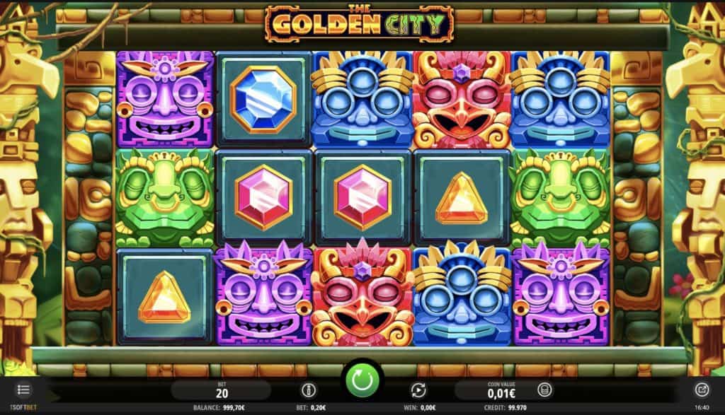 A captura de tela do Golden City Slot