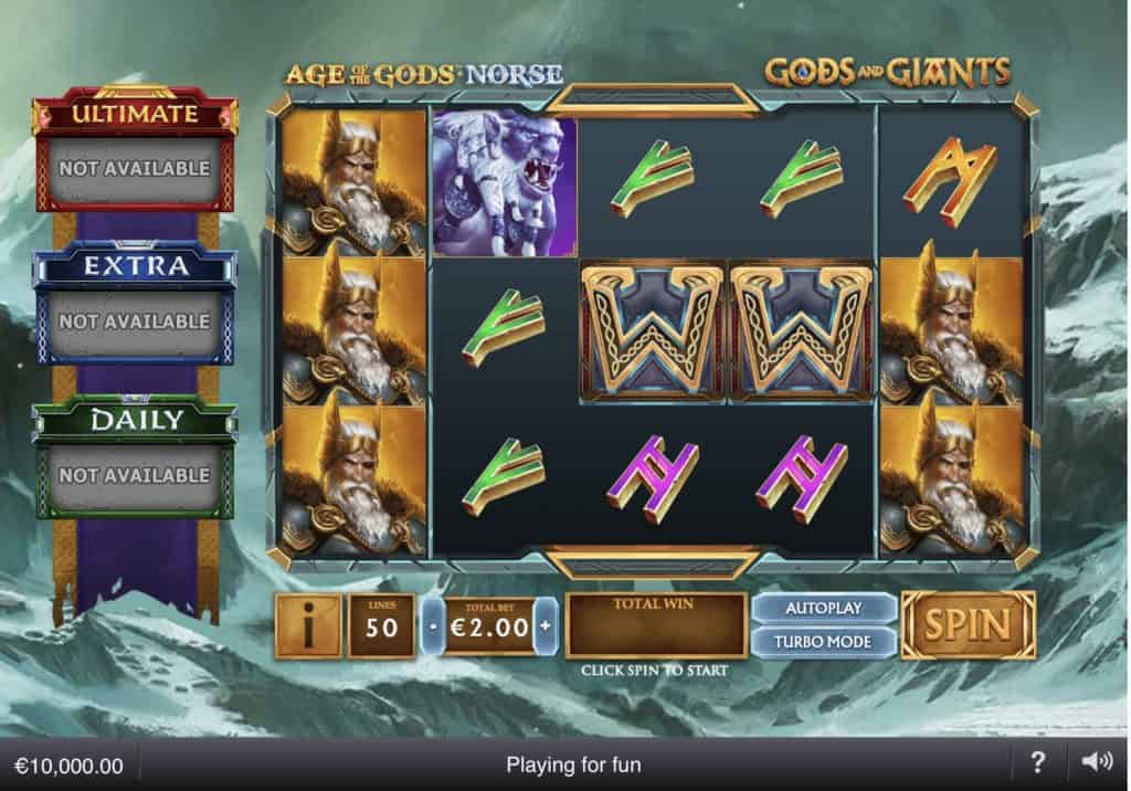 Age of the Gods Norse - Gods and Giants Slot Screenshot