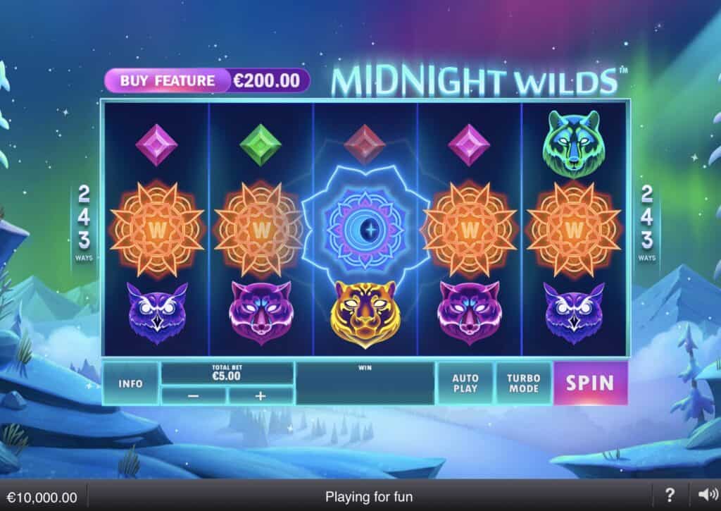 Midnight Wilds slot képernyőkép