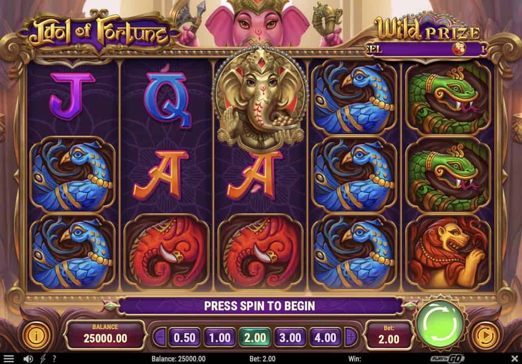 Screenshot della slot Idol of Fortune