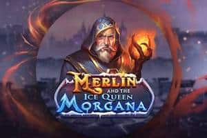 Merlin i logo Królowej Lodu Morgana