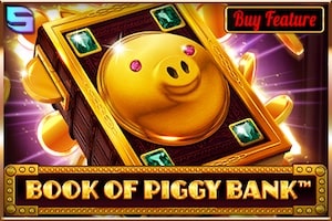 Book of piggy bank logo