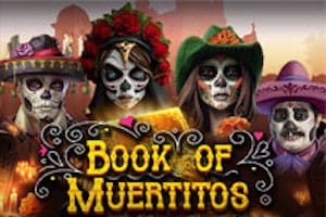 Λογότυπο κουλοχέρη Book of Muertitos