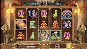 Posnetek zaslona igralnega avtomata Book of the Earth