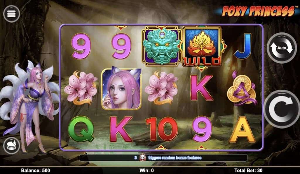 Foxy Princess Big Wave Gaming Slot