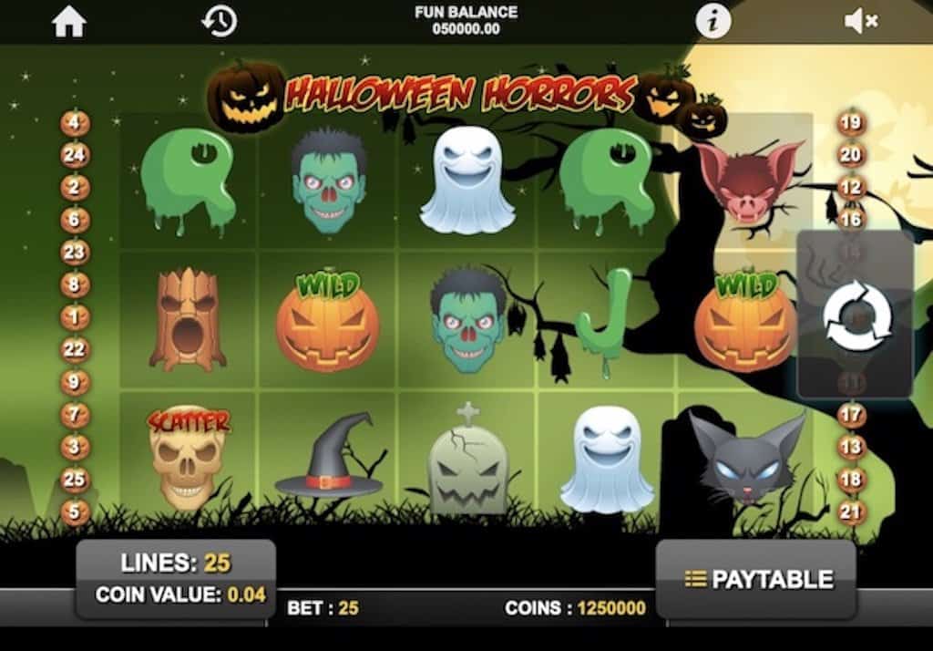 Capture d'écran des horreurs d'Halloween