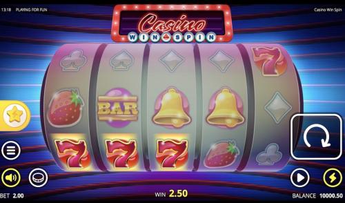Casino Win Spin Single Win Screenshot