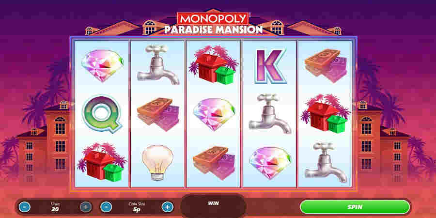 Monopoly Paradise Mansion no wager slot