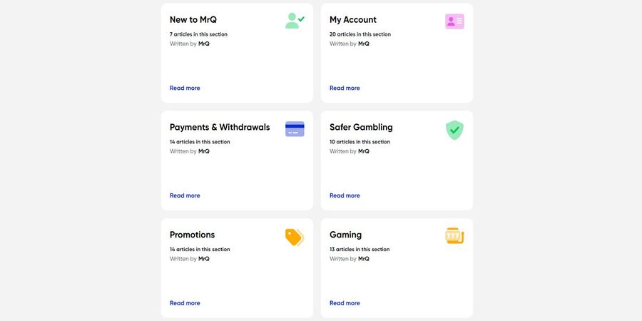 FAQ MrQ Casino