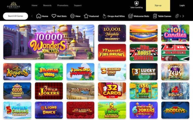 Fortune Mobile Casino Games on Desktop