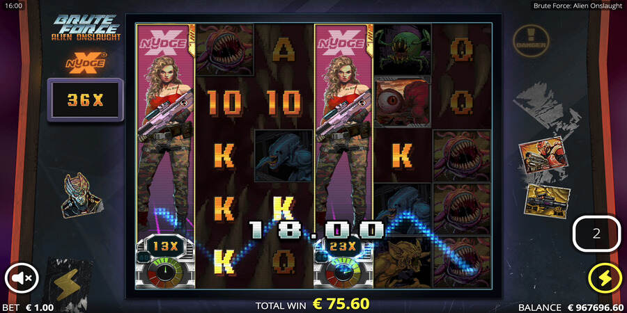 Nudge feature in Brute Force: Alien Onslaught