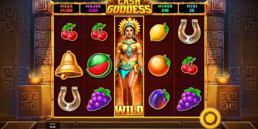 Cash Goddess expanding wild symbols