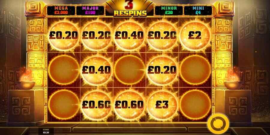 Cash Goddess Hold and Respin bonus