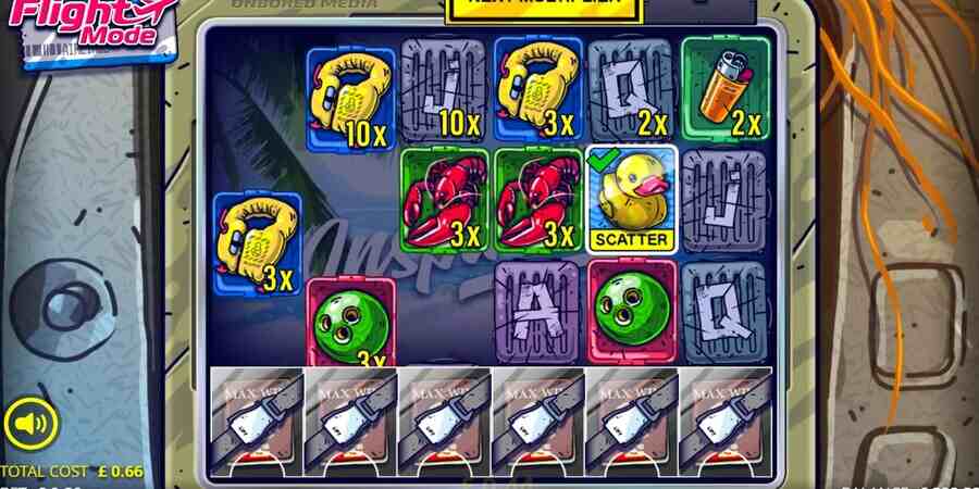 Flight Mode slot game reels