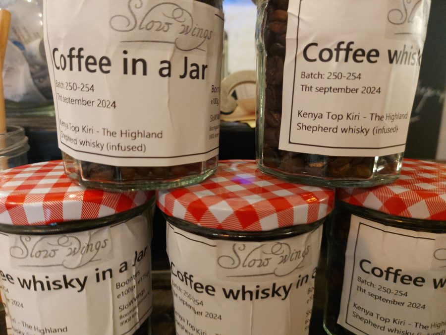 Coffee whisky in a jar!