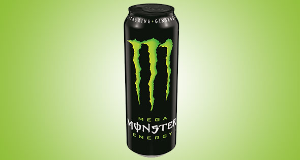 Can of Mega Monster energy drink