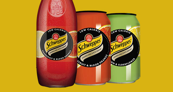 Schweppes sparkling juice drinks