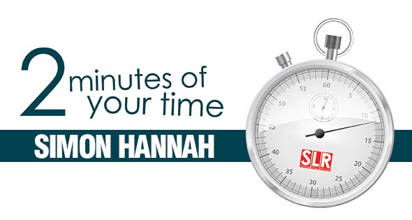 2 minutes of your time: Simon Hannah